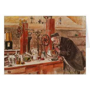 Louis Pasteur experimenting