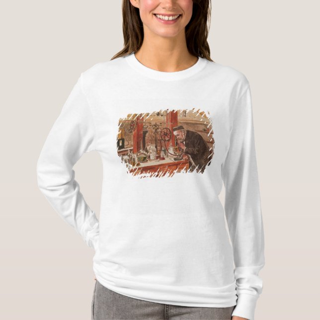 Louis Pasteur experimenting T-Shirt (Front)
