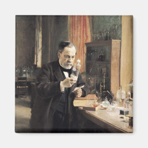 Louis Pasteur  in his Laboratory, 1885 Magnet
