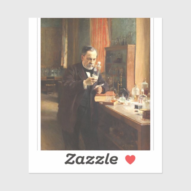 Louis Pasteur Portrait Sticker — Albert Edelfeldt  (Sheet)