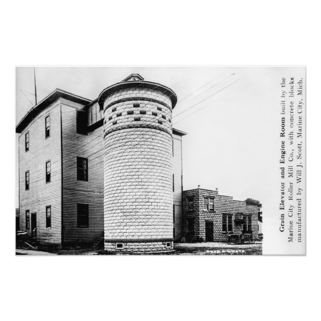 Louis Pesha Advertisement Marine City Roller Mill  Photo Print (Front)