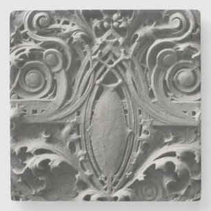 Louis Sullivan Spandrel Panel Detail Stone Coaster