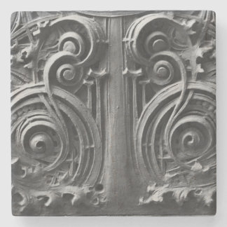 Louis Sullivan Spandrel Panel Detail Stone Coaster
