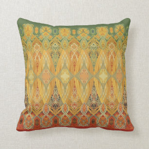Louis Sullivan Truss Frieze Stencil Pattern Cushion