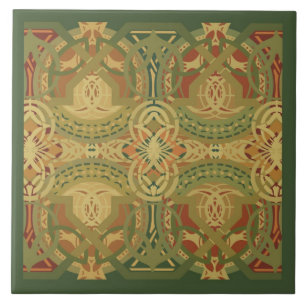Louis Sullivan "Upper Beam Stencil Pattern" Tile