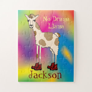 Louis the Llama Kids Personalized Jigsaw Puzzle