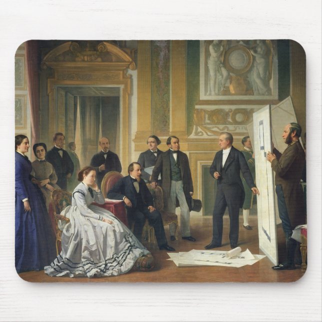 Louis Visconti Presenting the New Plans for Mouse Pad (Front)