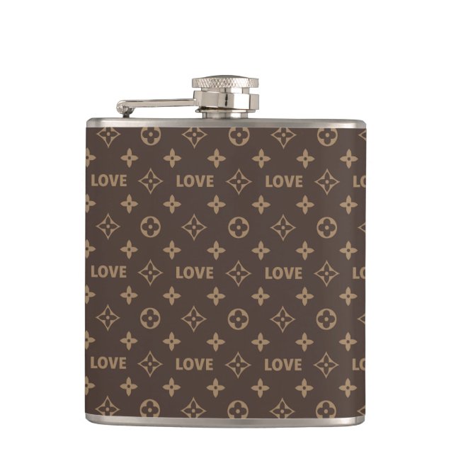 Louis Vuitton Pattern Hip Flask (Front)