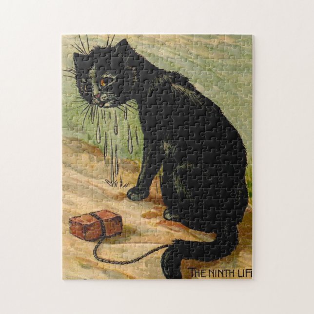 Louis Wain Black Cat Jigsaw Puzzle (Vertical)