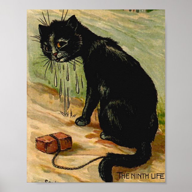 Louis Wain Black Cat Poster (Front)