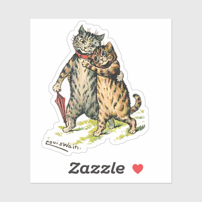 Louis Wain Cat Couple (Sheet)
