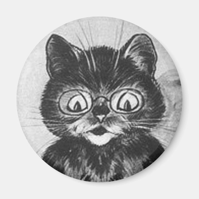 Louis Wain cat Magnet (Front)