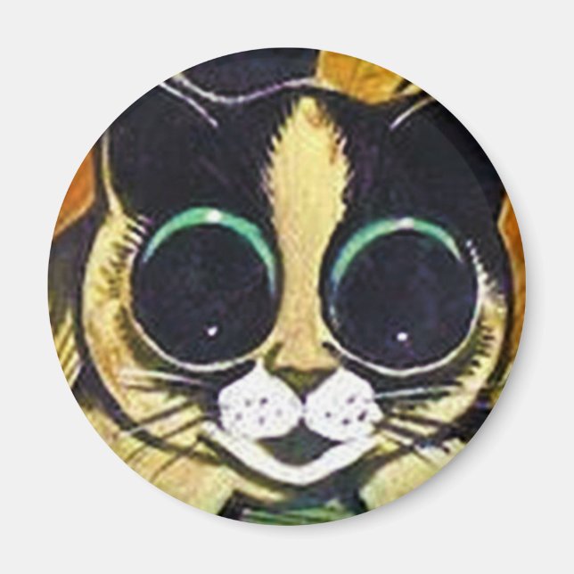 Louis Wain cat Magnet (Front)