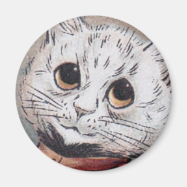 Louis Wain cat Magnet (Front)