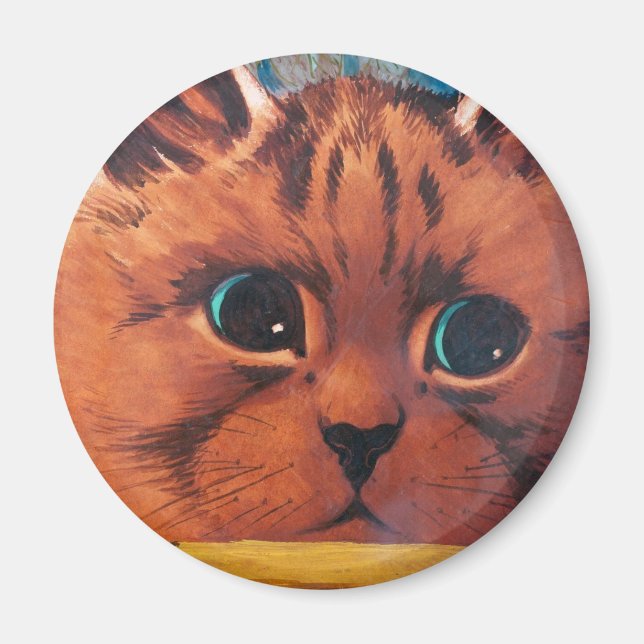Louis Wain cat Magnet (Front)