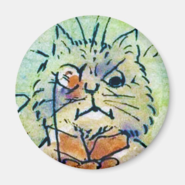 Louis Wain cat Magnet (Front)