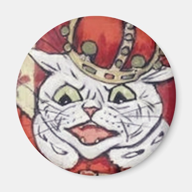 Louis Wain cat Magnet (Front)