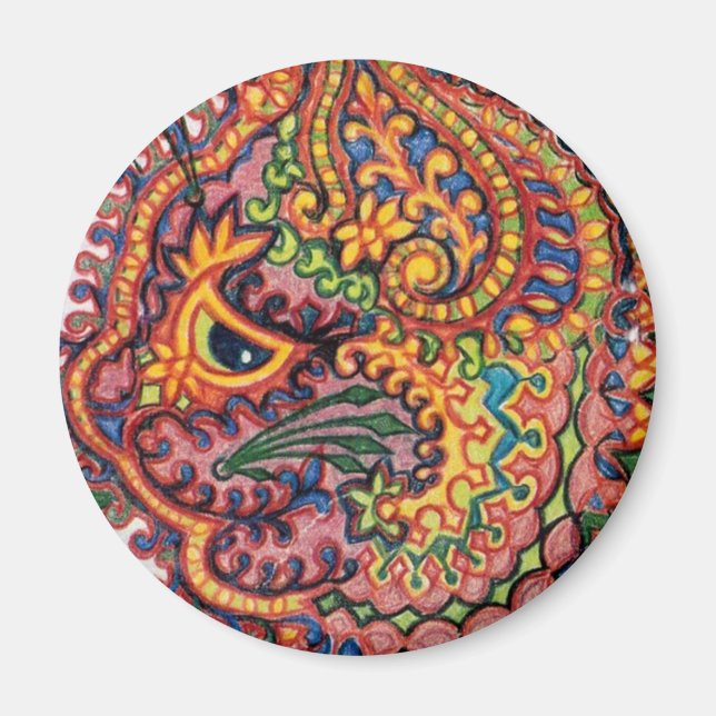 Louis Wain cat Magnet (Front)