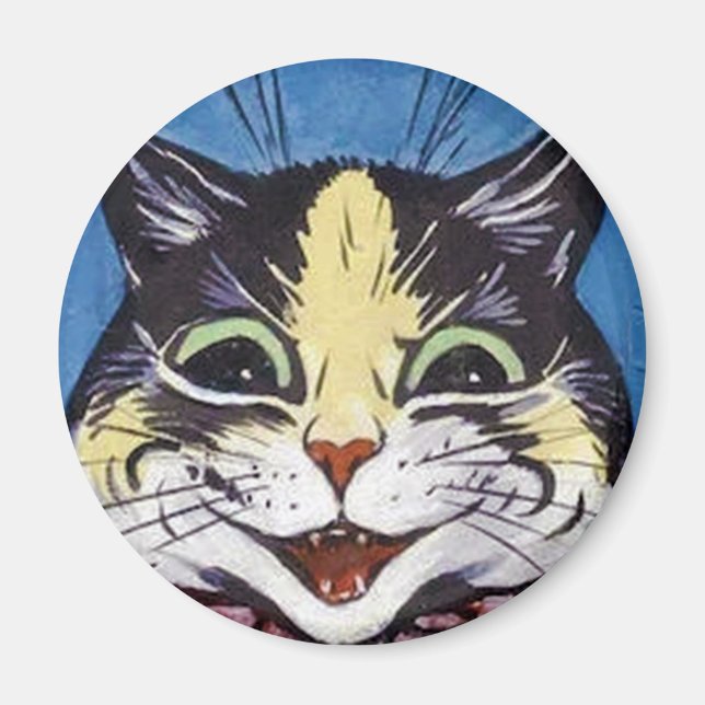 Louis Wain cat Magnet (Front)