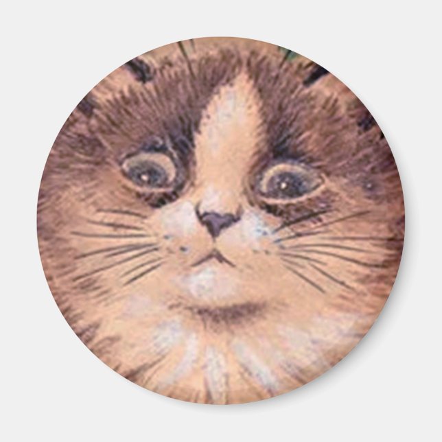 Louis Wain cat Magnet (Front)