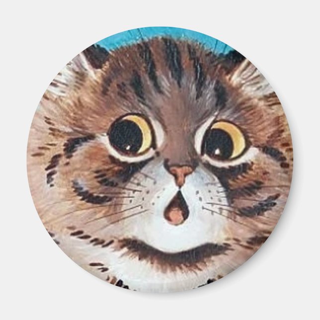 Louis Wain cat Magnet (Front)