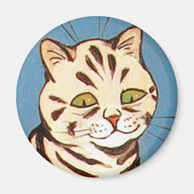 Louis Wain cat Magnet (Front)