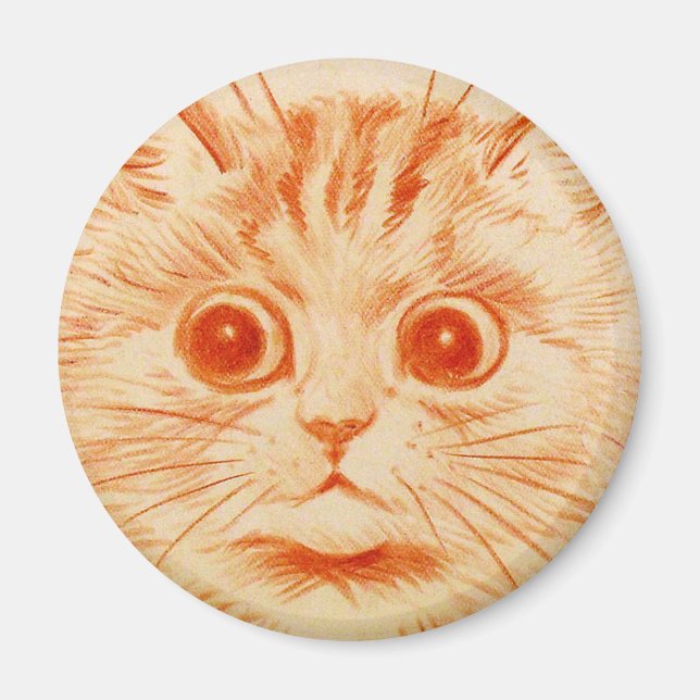 Louis Wain cat Magnet (Front)