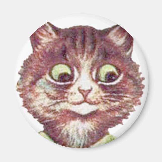 Louis Wain cat Magnet (Front)