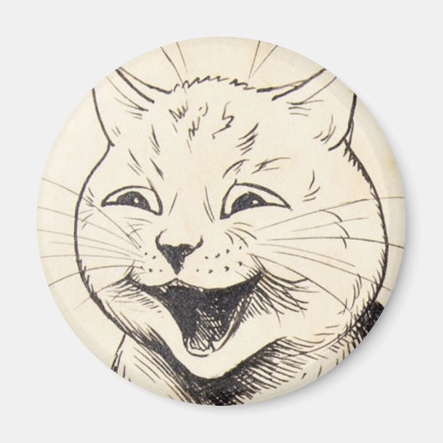 Louis Wain cat Magnet (Front)