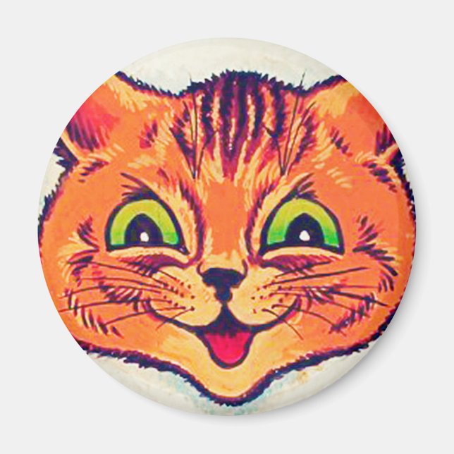 Louis Wain cat Magnet (Front)