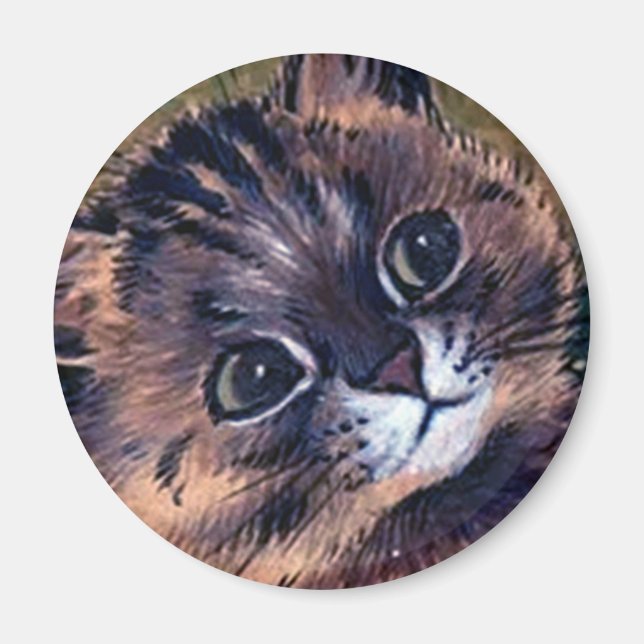 Louis Wain cat Magnet (Front)