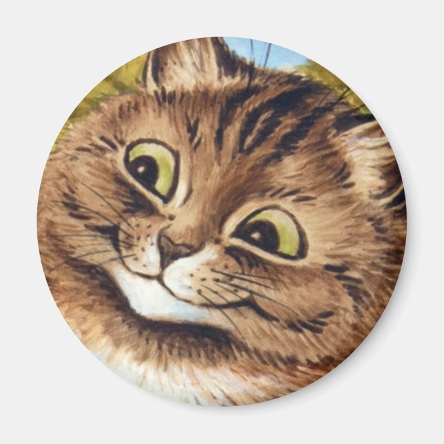 Louis Wain cat Magnet (Front)