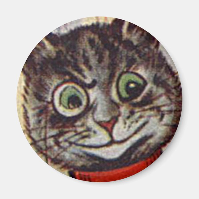 Louis Wain cat Magnet (Front)