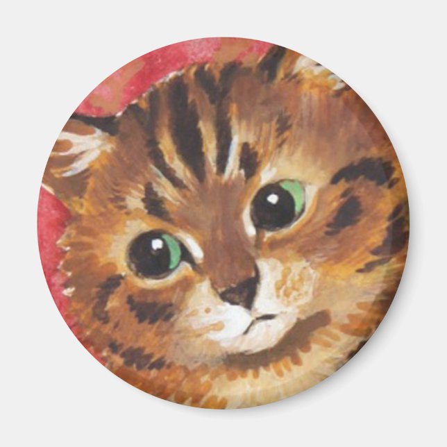 Louis Wain cat Magnet (Front)