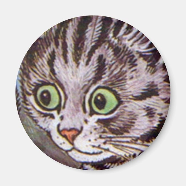 Louis Wain cat Magnet (Front)