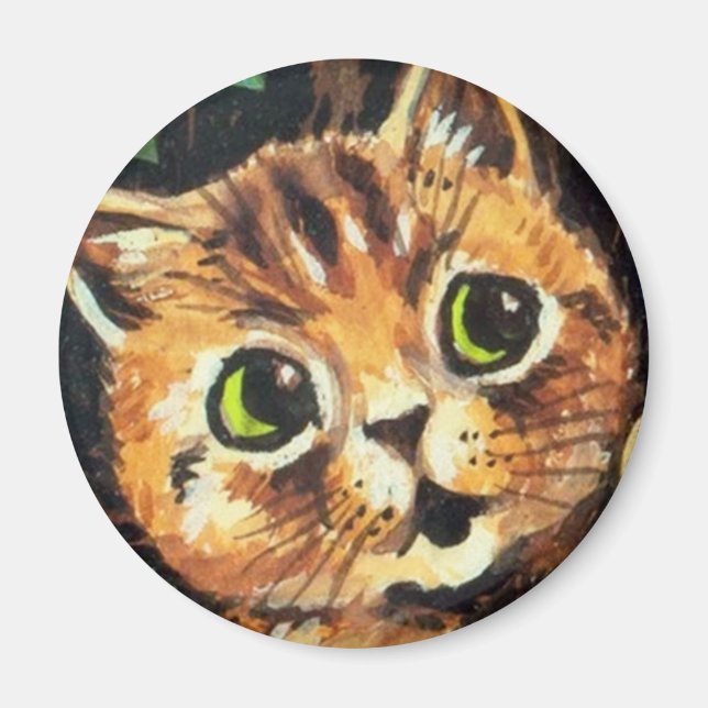 Louis Wain cat Magnet (Front)