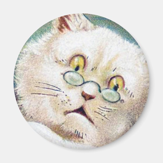 Louis Wain cat Magnet (Front)