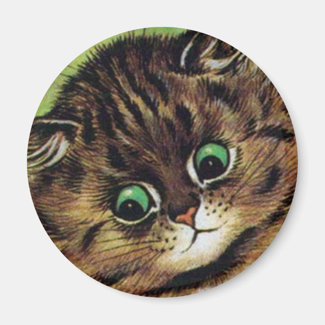 Louis Wain cat Magnet (Front)