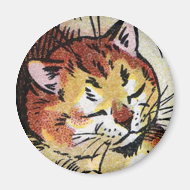Louis Wain cat Magnet (Front)