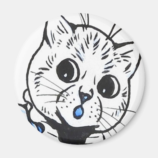 Louis Wain cat Magnet (Front)