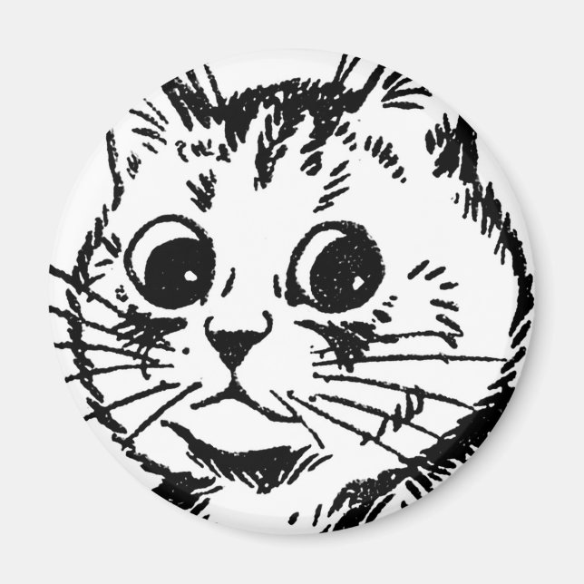 Louis Wain cat Magnet (Front)