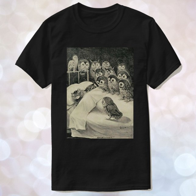 Louis Wain Cat Nightmare Owls Women's T-Shirt (Creator Uploaded)