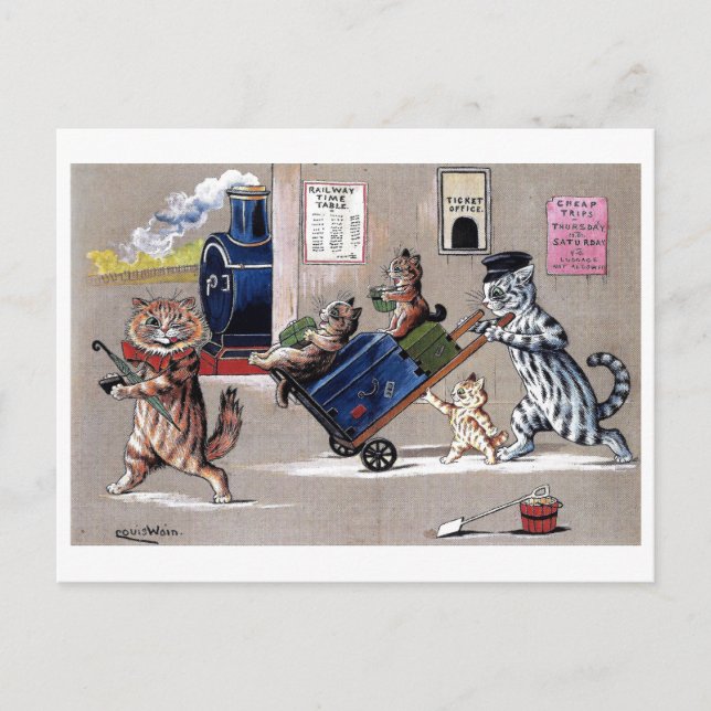 Louis Wain Cats 1 Postcard (Front)