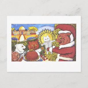 Louis Wain Cats’ Christmas Holiday Postcard