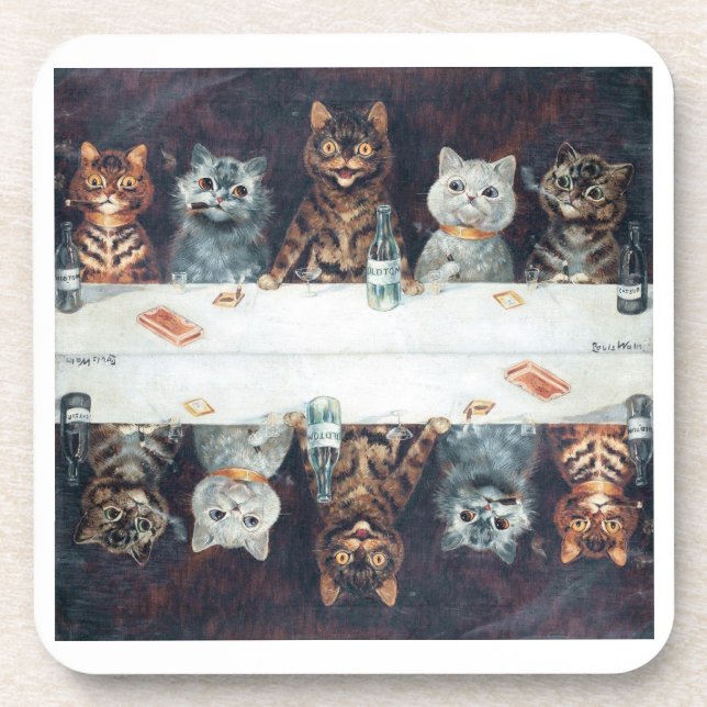 Louis Wain cats  Coaster (Front)