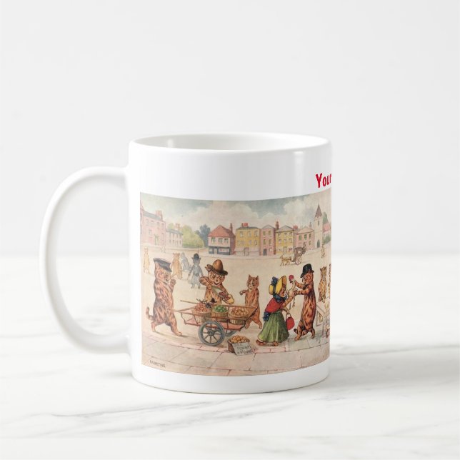 Louis Wain cats Coffee Mug (Left)
