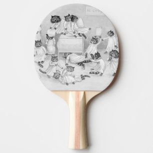 Louis Wain Cats in the Dorm - Funny Paddle