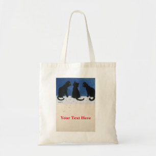 Louis Wain Cats in the Snow Tote Bag