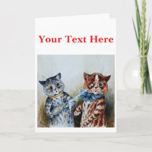 Louis Wain cats Thank You Card