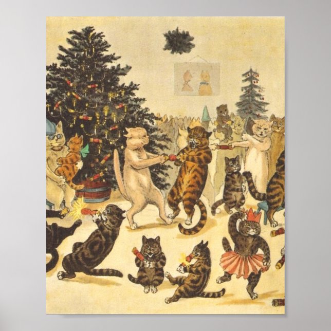 Louis Wain Christmas Party Poster (Front)